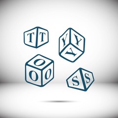 toys icon stock vector illustration flat design