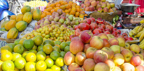 Food tropical fruit on a market, the product
