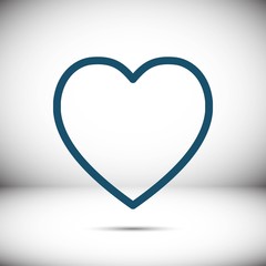heart icon stock vector illustration flat design