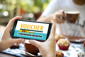 Credit Card Online Technology Shopping and Gift Card Voucher Coupon Concept