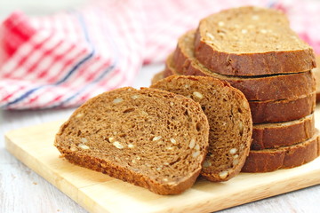 Wholegrain rye bread with seeds
