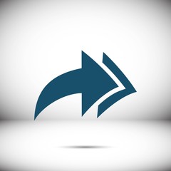 Obraz premium arrow icon stock vector illustration flat design