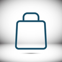 shopping cart icon stock vector illustration flat design