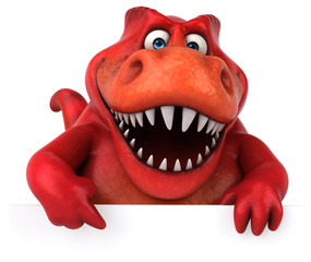 Fun dinosaur - 3D Illustration © Julien Tromeur