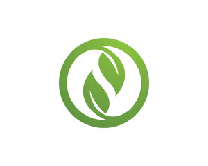 Leaf green vector nature logo