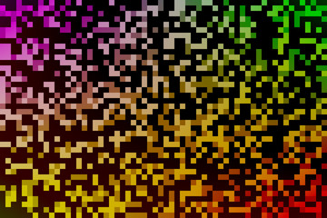 Colorful pixel rainbow abstract background