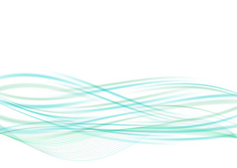 light green turquoise swoosh wave moving stream background