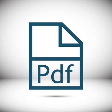 pdf icon stock vector illustration flat design