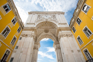 Fototapeta na wymiar Rua Augusta Arch, Lisbon, Portugal