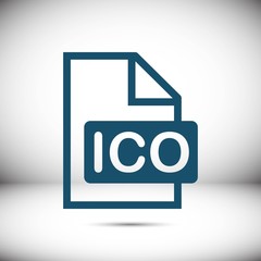 ico icon stock vector illustration flat design