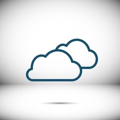 cloud icon stock vector illustration flat design
