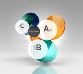 Circle banner template