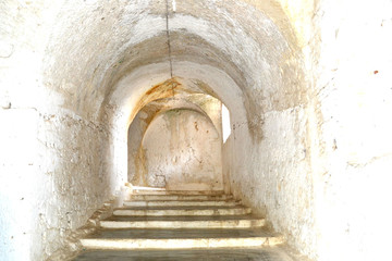 Stone staircase in an old castle © 4aikaL