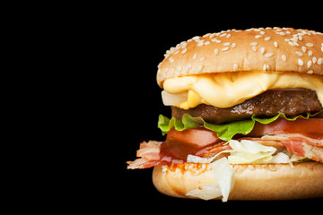 A delicious burger