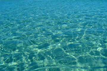 Transparent water of the sea