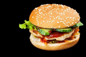 A delicious burger