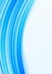 bright crystal blue linear curved abstract background