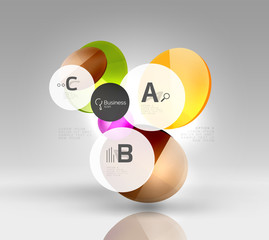 Circle abstract background