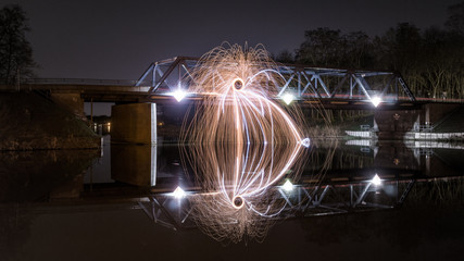 Lightpainting an der Havel