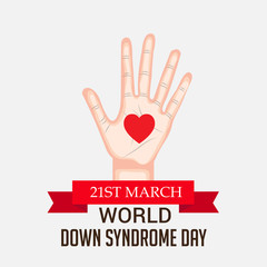 Obraz premium world down syndrome day.