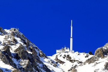 Antenne du Pic du Midi de Bigorre Face Est - Hautes-Pyr&eacute;n&eacute;es France