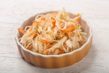 Raw pickled cabbage