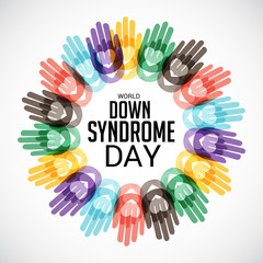 Obraz premium world down syndrome day.