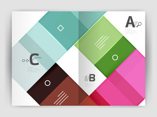 Business a4 business brochure geometrical template