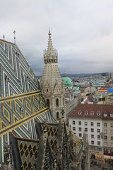 Fototapeta premium Toit de la cathédrale de Vienne