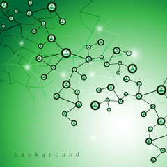 Circles Network,Vector Illustration,Graphic Design Background.Social Media Marketing Concept
