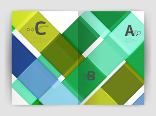 Obraz premium Business a4 business brochure geometrical template
