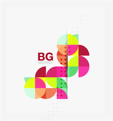 Modern geometric circle abstract background