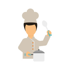 Fototapeta na wymiar Chef cartoon character icon vector illustration graphic design
