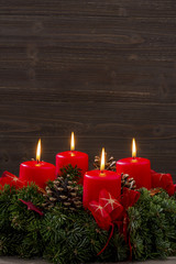 Adventkranz zu Weihnachten