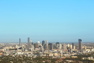 Fototapeta na wymiar Panorama of Brisbane City Queensland Australia