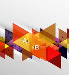 Vector triangle banner