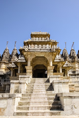 Entrance to  famous Jain temple (Adinatha temple) in Ranakpur, Rajasthan, India