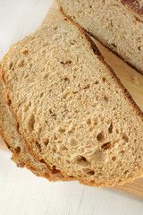 Malted whole grain or wholemeal loaf