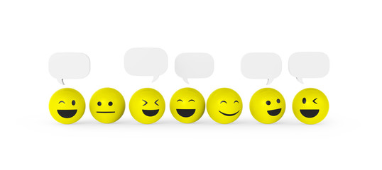 Smileygruppe im Gespr&auml;ch