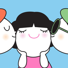 Don't Be A Girl That Needs A Man Be A Girl That A Man Needs Concept Card Character illustration