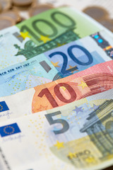 euro banknotes