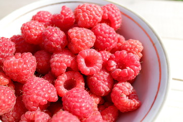 fresh raspberries