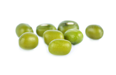 beans mung on white background
