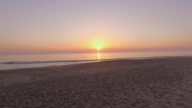 Sunset Sonnenuntergang Aufang Drone Aerial ocean rot & blaue Stunde  60 fps