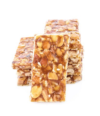 Sweet Peanuts Stick on white background