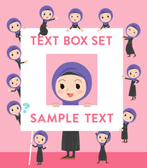 Arab woman text box