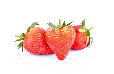 starwberries on white background