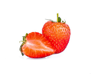 starwberries on white background