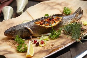 fish with vegetables