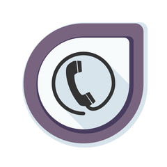 Contact phone button Illustration